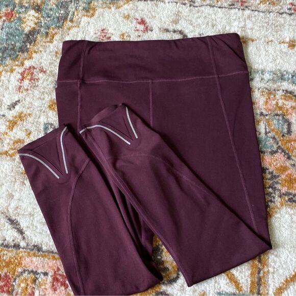 Athleta Run 7/8 Tights Leggings in Auberge Mauve S - Picture 2 of 9